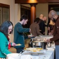 Guest taking food